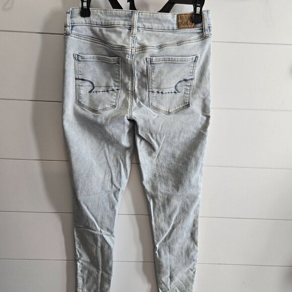 American Eagle womens super stretch skinny jeans, 6long - Picture 3 of 6